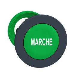 Harmony XB5 - tête bouton poussoir à impulsion - flush - marqué - vert - ZB5FA342 Schneider Electric
