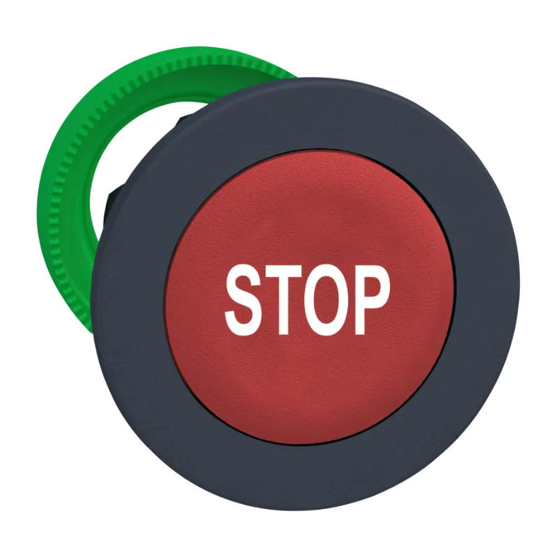 tête BP flush marqué rouge - ZB5FA434 Schneider Electric