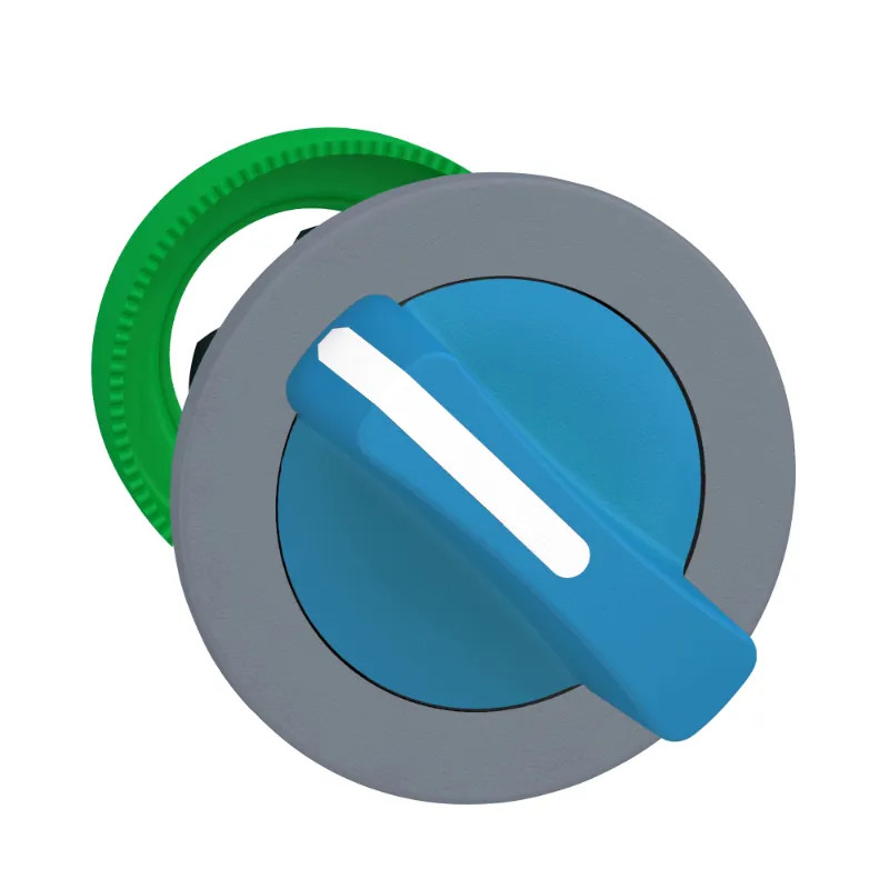 tête BT flush 2 pos fixes bleu - ZB5FD206C0 Schneider Electric