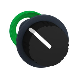 Harmony XB5 - tête bouton à molette - flush - 2 pos à rap. - noir - ZB5FD49 Schneider Electric