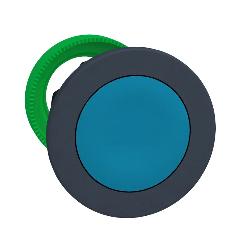 Harmony XB5 - tête bouton pousser-pousser - flush - bleu - ZB5FH06 Schneider Electric