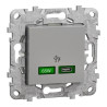 Chargeur USB C 65W Alu - NU501430 Schneider Electric