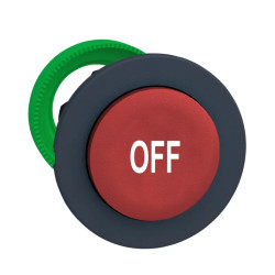 tête BP flush dép marqué rouge - ZB5FL435 Schneider Electric