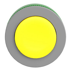 tête BP flush dépass jaune - ZB5FL5C0 Schneider Electric