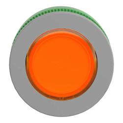 Harmony XB5 - tête voyant DEL - Ø22 - col flush grise - orange - ZB5FV053C0 Schneider Electric