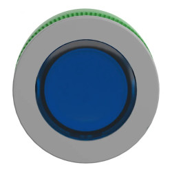 Harmony XB5 - tête voyant DEL - Ø22 - col flush grise - bleu - ZB5FV063C0 Schneider Electric