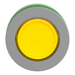 Harmony XB5 - tête voyant DEL - Ø22 - col flush grise - jaune - ZB5FV083C0 Schneider Electric