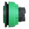 Harmony XB5 - tête bouton poussoir lum DEL - flush - dépassant - vert - ZB5FW133 Schneider Electric