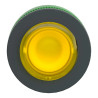 Harmony XB5 - tête bouton poussoir lum DEL - flush - dépassant - jaune - ZB5FW183 Schneider Electric