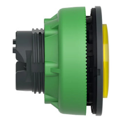 Harmony XB5 - tête bouton poussoir lum DEL - flush - dépassant - jaune - ZB5FW183 Schneider Electric