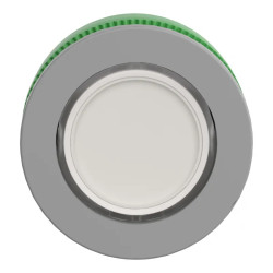 tête BP lumin flush Ø22 blanc - ZB5FW313C0 Schneider Electric