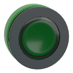 Harmony XB5 - tête bouton poussoir lum DEL - flush - vert - ZB5FW333 Schneider Electric