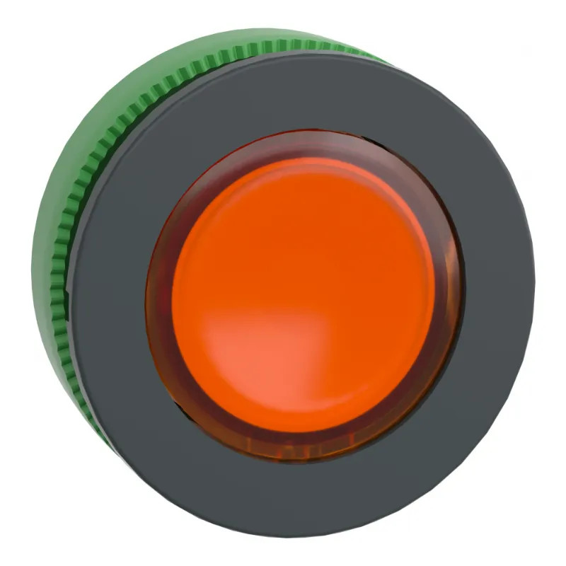 Harmony XB5 - tête bouton poussoir lum DEL - flush - orange - ZB5FW353 Schneider Electric