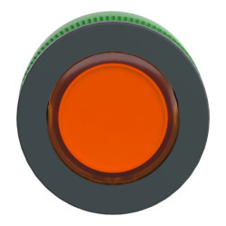 Harmony XB5 - tête bouton poussoir lum DEL - flush - orange - ZB5FW353 Schneider Electric
