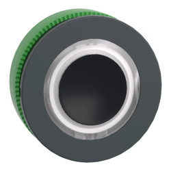 Harmony XB5 - tête bouton poussoir lum DEL - flush - anneau - blanc - ZB5FW913 Schneider Electric