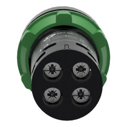 Harmony bouton-poussoir affleurant - Ø22 - vert -2F - XB7NA33 Schneider Electric