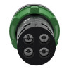 Harmony bouton-poussoir affleurant - Ø22 - vert -2F - XB7NA33 Schneider Electric
