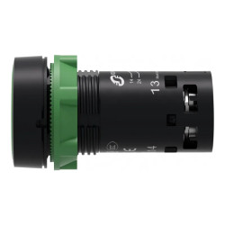 Harmony bouton-poussoir affleurant - Ø22 - vert -2F - XB7NA33 Schneider Electric
