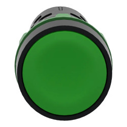 Harmony bouton-poussoir affleurant - Ø22 - vert - 1O+1F - XB7NA35 Schneider Electric