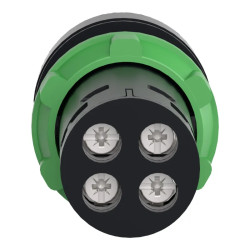 Harmony bouton-poussoir affleurant - Ø22 - vert - 1O+1F - XB7NA35 Schneider Electric