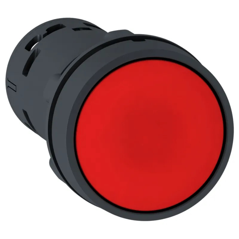 Harmony bouton-poussoir affleurant - Ø22 - rouge - 1O - XB7NA42 Schneider Electric