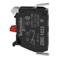 Harmony - bloc contact - 1O - raccordement cosses Faston - ZBE1023 Schneider Electric