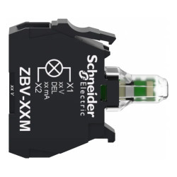 Bloc lum. vis LED rouge 230V - ZBVM4M Schneider Electric