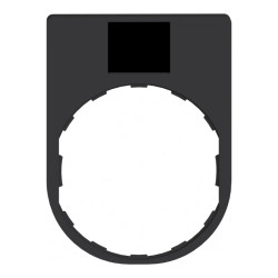 Harmony - porte-étiquette 30x40 + étiquette 'MARCHE' 8x27 - blanc/noir - ZBY2103 Schneider Electric