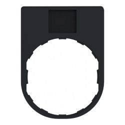 Harmony - porte-étiquette 30x40 + étiquette 'I' 8x27 - blanc/noir - ZBY2147 Schneider Electric