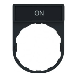 Harmony porte étiquette 30 x 40 mm standard - Ø22 - avec étiquette ON - ZBY2311 Schneider Electric