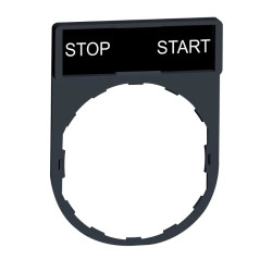 Harmony - porte-étiquette 30 x 40mm - Ø22 - avec étiquette STOP-START - ZBY2366 Schneider Electric