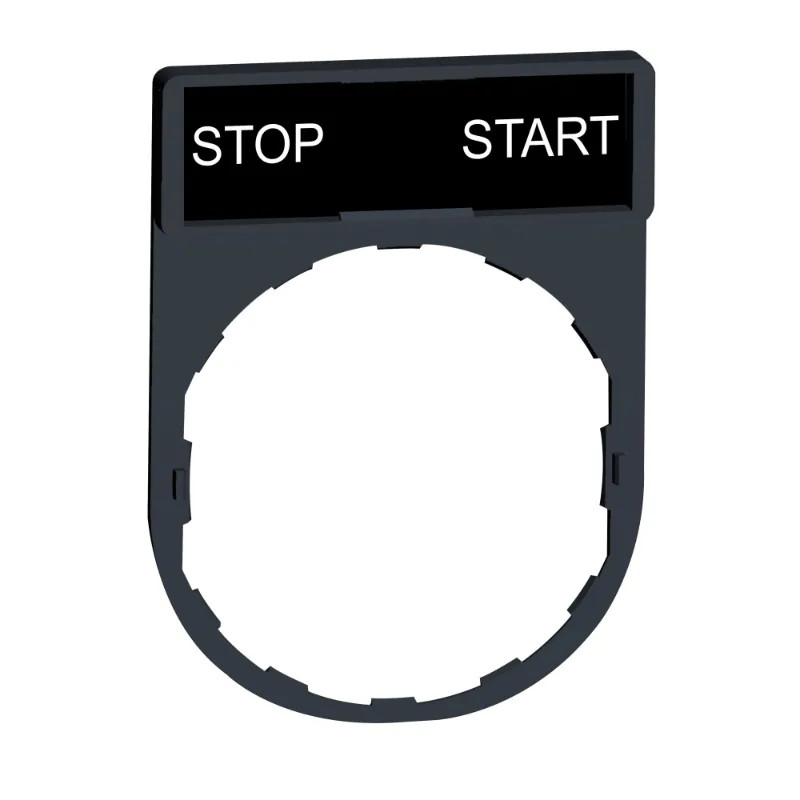 Harmony - porte-étiquette 30 x 40mm - Ø22 - avec étiquette STOP-START - ZBY2366 Schneider Electric