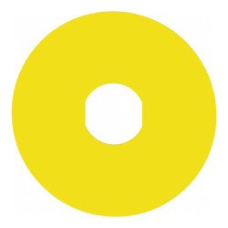 Etiquette circulaire jaun - ZBY8330 Schneider Electric