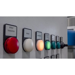 Etiquette circulaire jaun - ZBY8330 Schneider Electric