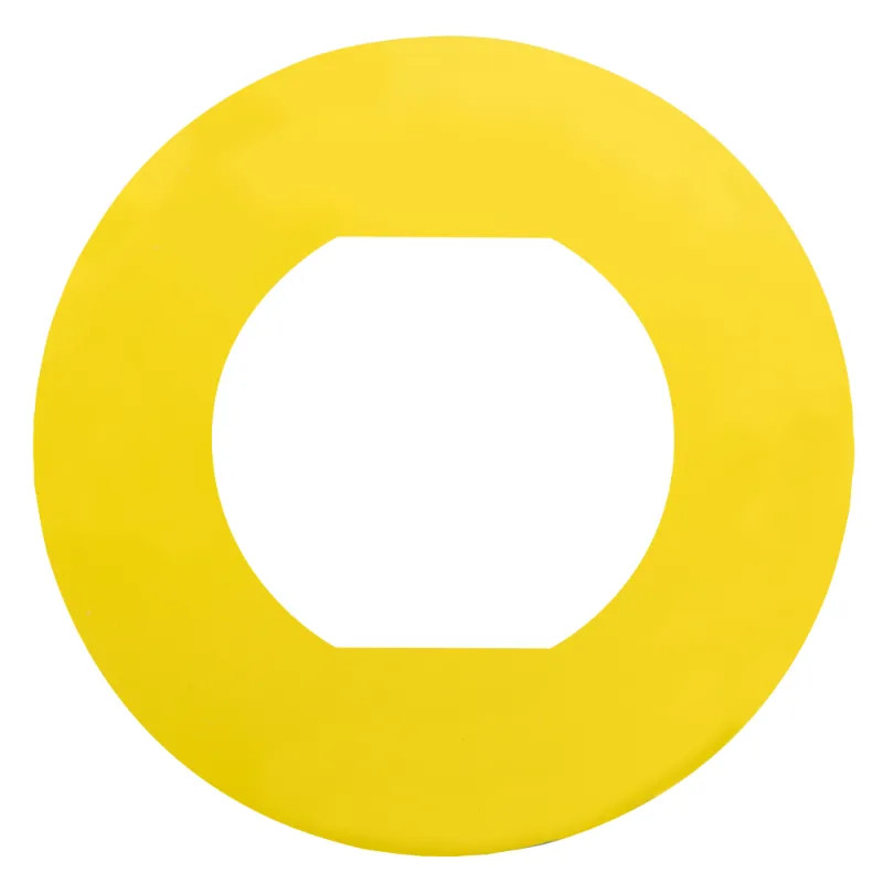 Harmony - étiquette plate - jaune - vierge - Ø60 - pour ZBZ1605 - ZBY9101M Schneider Electric