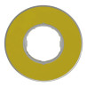 Harmony - étiquette circulaire jaune 3D - Ø60 - Arrêt Urgence - ZBY9120 Schneider Electric