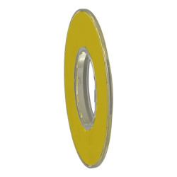 Harmony - étiquette circulaire jaune 3D sans texte - Ø60 - ZBY9121 Schneider Electric