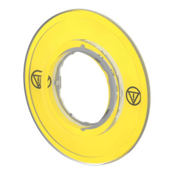 Harmony - étiquette circulaire jaune 3D sans texte - Ø60 - ZBY9121 Schneider Electric