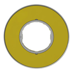 Harmony - étiquette circulaire jaune 3D - Ø60 - Emergency Stop - ZBY9320 Schneider Electric