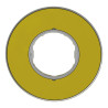 Harmony - étiquette circulaire jaune 3D - Ø60 - Emergency Stop - ZBY9320 Schneider Electric