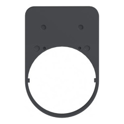Harmony - étiquette plate 40x60 - flush - plastique noir - vierge - ZBYFP6101 Schneider Electric