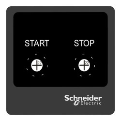 Harmony - plastron - panneau repéré - 100x100 - plastique - noir - ZBYLEG101001 Schneider Electric