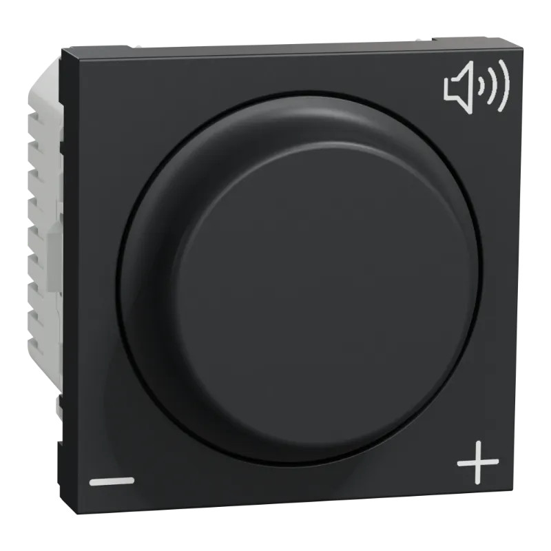 Unica - contrôle du volume - 12V - 2 mod - anthracite - méca seul - NU360254 Schneider Electric