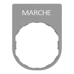 Porte-étiquette plat 40x50 gri - ZBYP2103C0 Schneider Electric