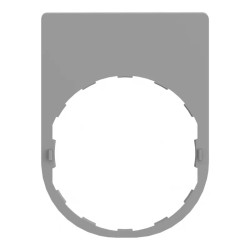 Porte-étiquette plat 40x50 gri - ZBYP2103C0 Schneider Electric