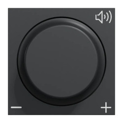 Unica - contrôle du volume - 12V - 2 mod - anthracite - méca seul - NU360254 Schneider Electric