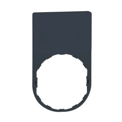 Harmony - étiquette plate - 30x50 - plastique noir - vierge - ZBYP6101 Schneider Electric