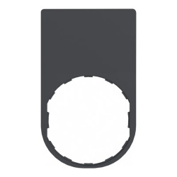 Harmony - étiquette plate - 30x50 - plastique noir - vierge - ZBYP6101 Schneider Electric