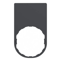 Harmony - étiquette plate - 30x50 - plastique noir - vierge - ZBYP6101 Schneider Electric