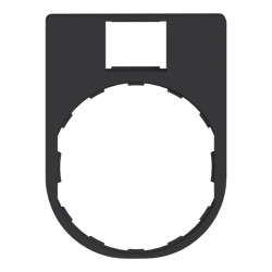 Harmony - porte étiquette plate 30x40 - pour étiquette 8x27 - ZBZ32 Schneider Electric